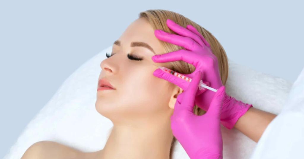 Women getting Neurotoxin Treatment in Plainview, NY from Professional