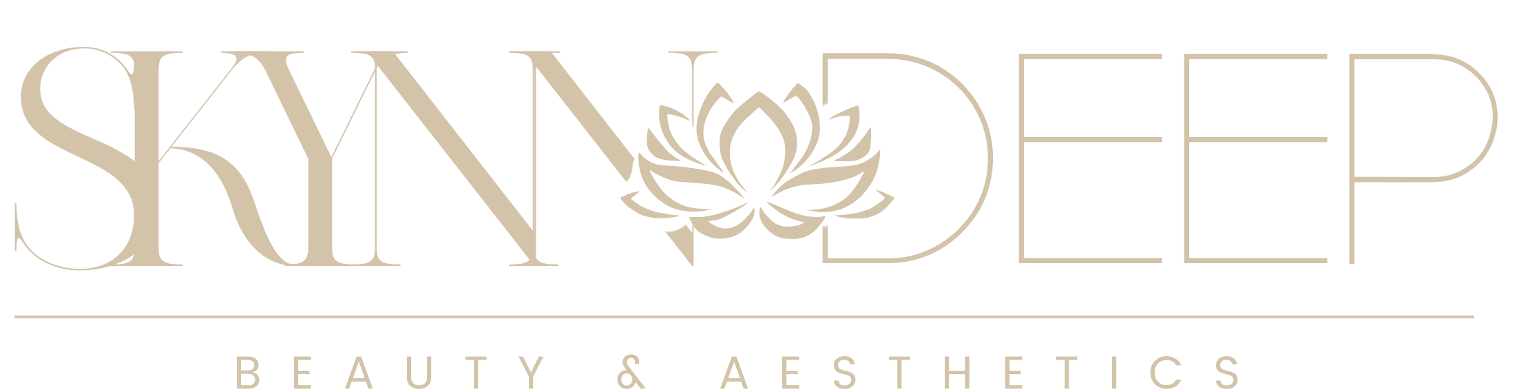 Golden Logo of Skynn Deep Beauty & Aesthetics Team in Plainview, NY